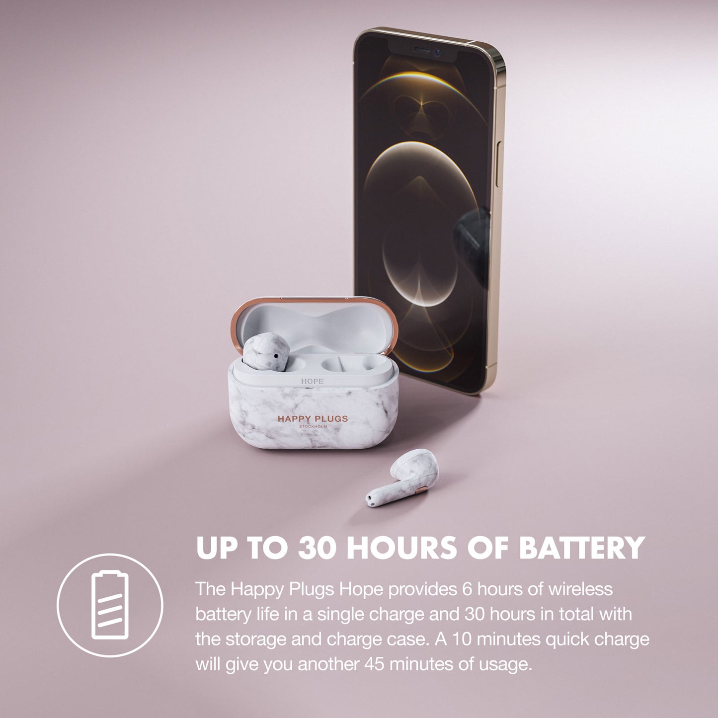 Happy Plugs Hope - Rose Gold