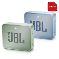 2-Pack JBL Go 2 Bluetooth Portable Speakers - Ice Cube Cyan & Mint