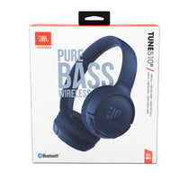 JBL Tune 510Bt Wireless On-Ear Headphones - Blue