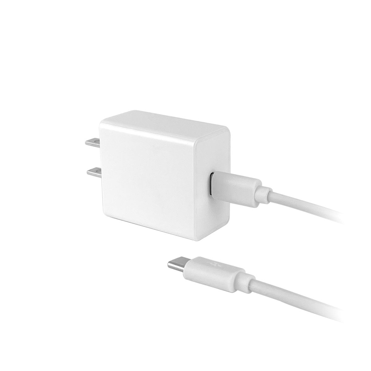 Fast Charging Wall Charger PD18W With 1M USB-C To USB-C Cable - White