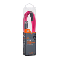 5-Pack Ventev Chargesync USB A To USB C Cable - Pink