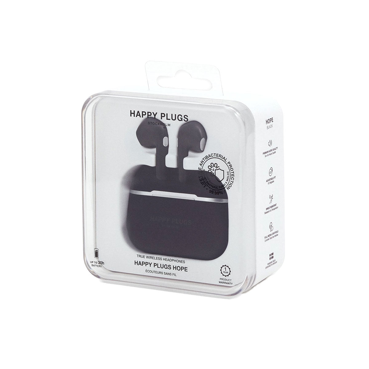 Happy Plugs Hope - Black