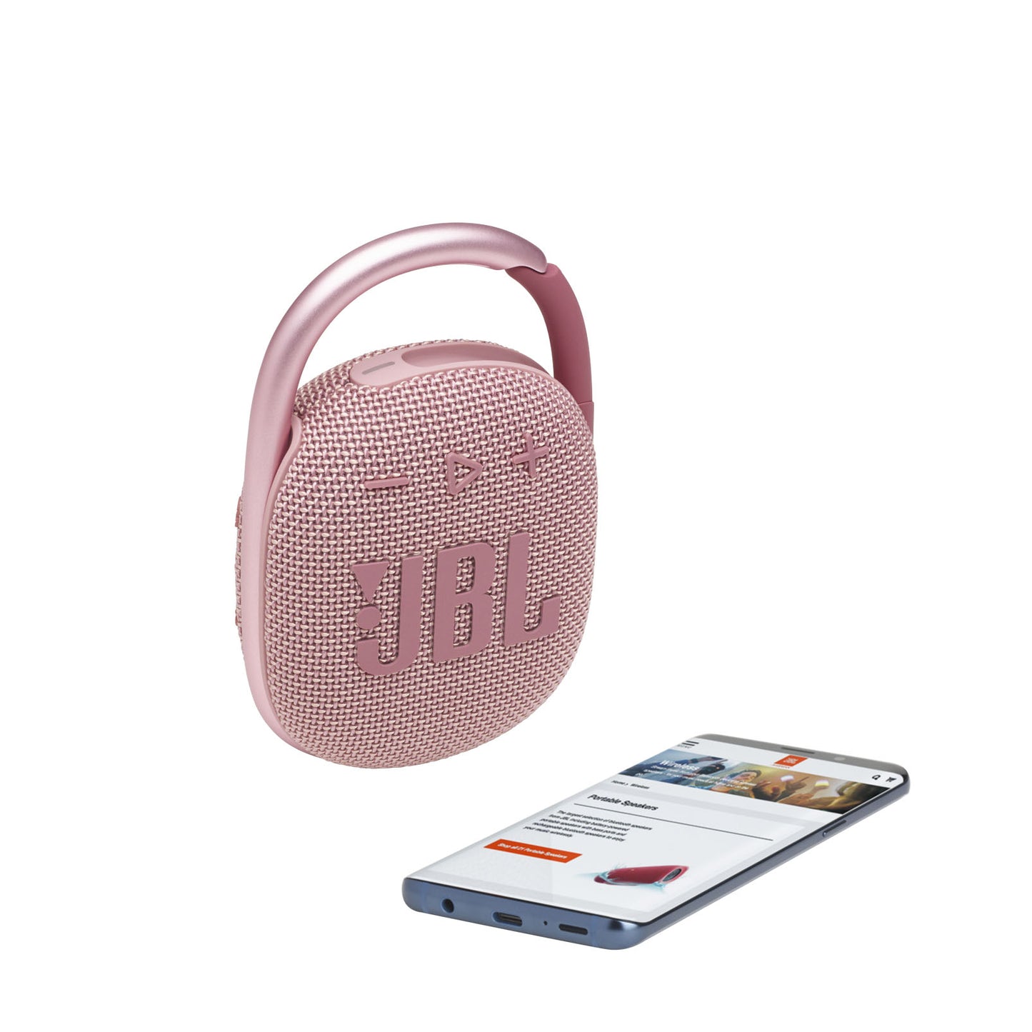 JBL Clip 4 Ultra-Portable Waterproof Speaker - Pink