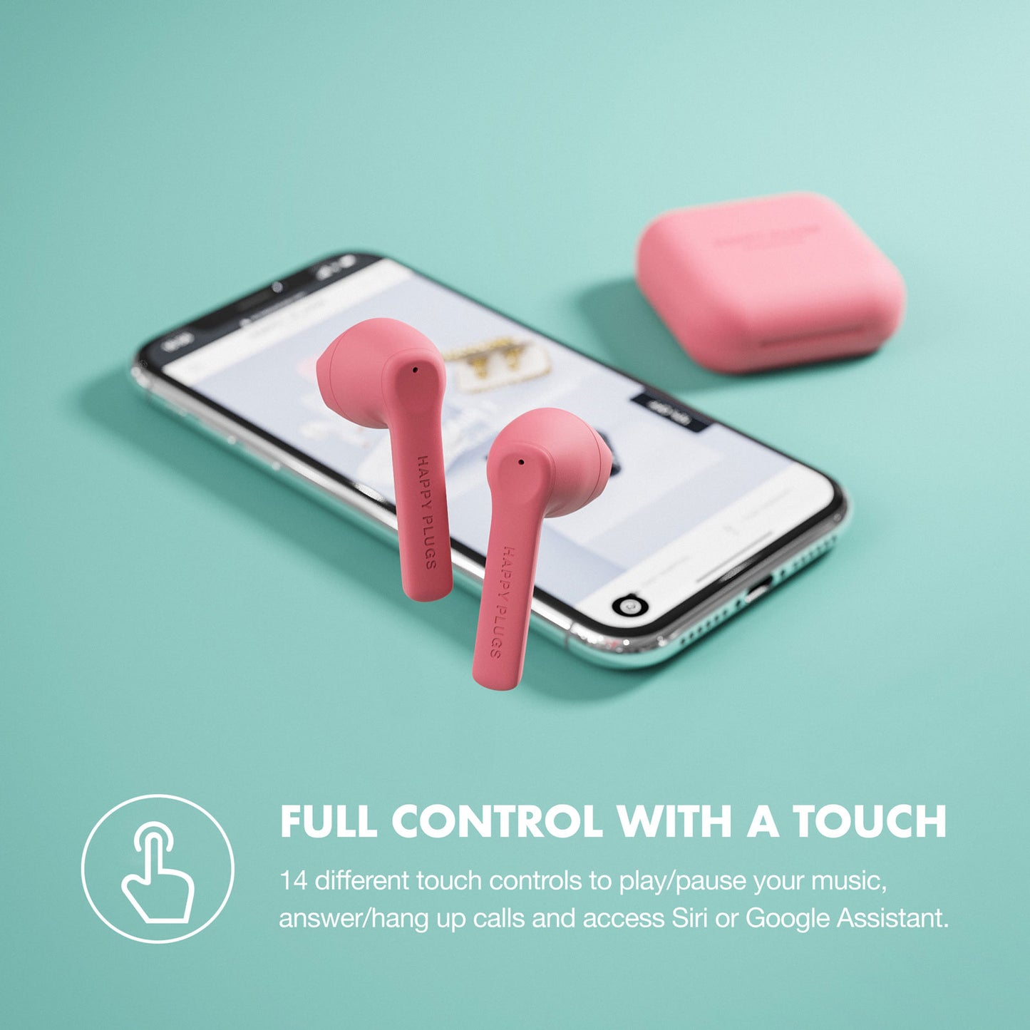 Happy Plugs Air 1 Go - Peach