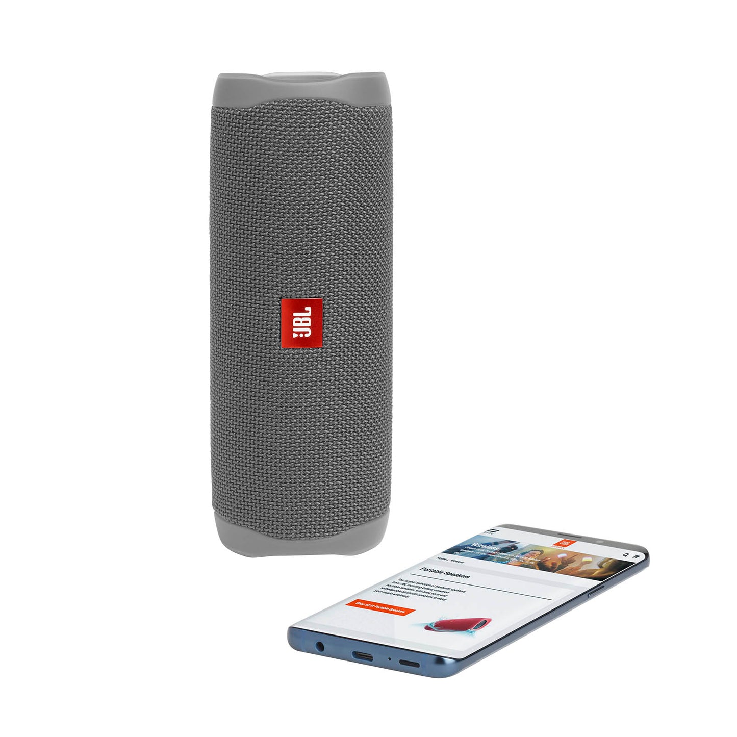 JBL Flip 5 Portable Waterproof Bluetooth Speaker - Grey