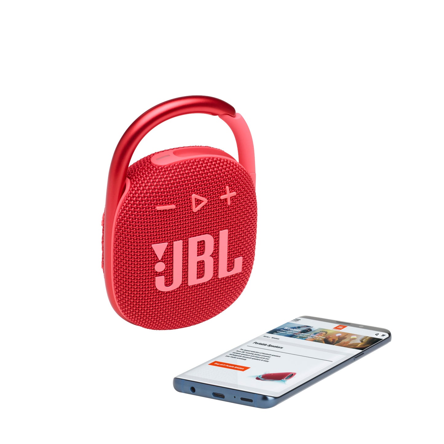 JBL Clip 4 Ultra-Portable Waterproof Speaker - Red