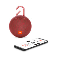 JBL Clip 3 Portable Bluetooth Speaker - Fiesta Red