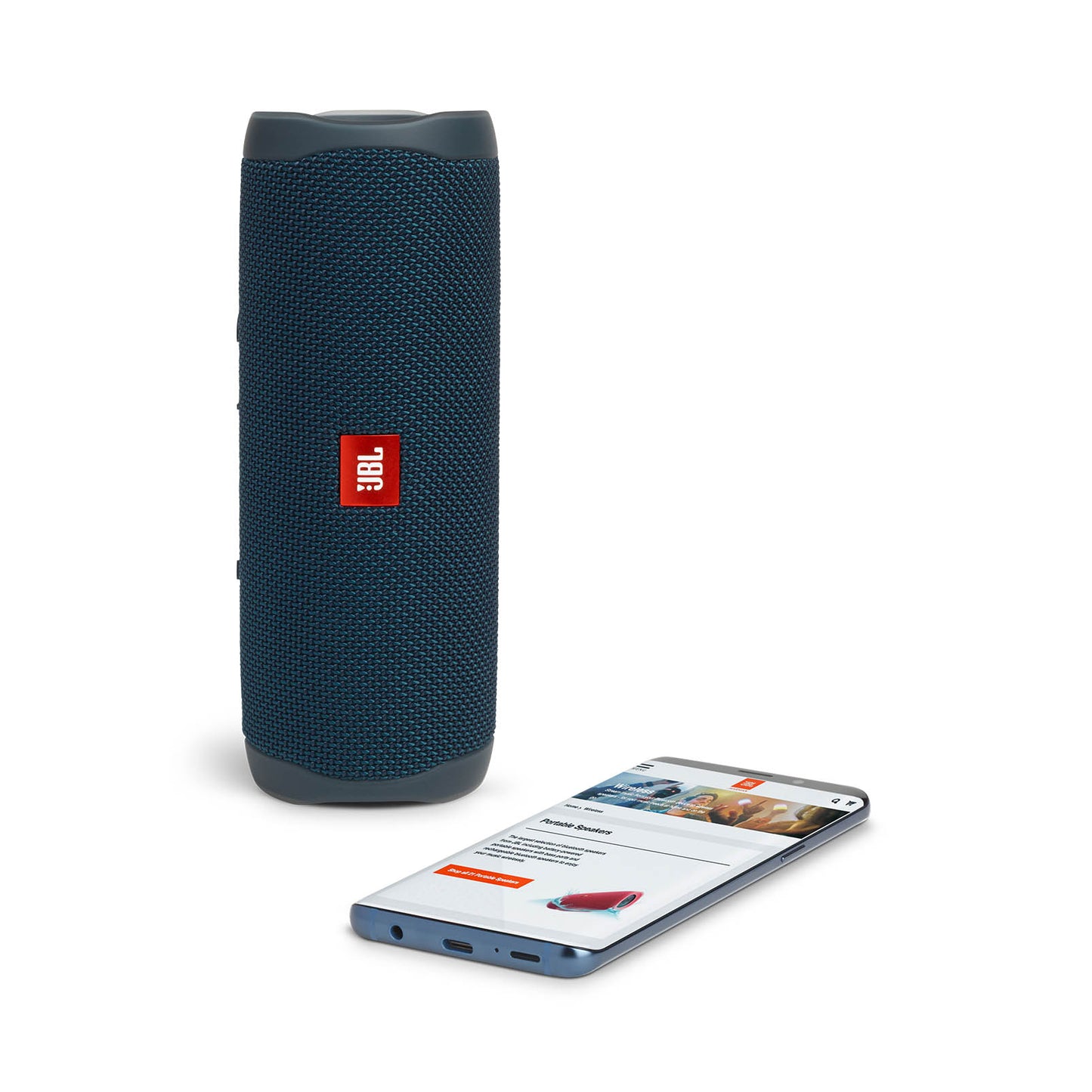 JBL Flip 5 Portable Waterproof Bluetooth Speaker - Blue