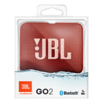 JBL Go 2 Bluetooth Portable Speaker - Red