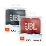 2-Pack JBL Go 2 Bluetooth Portable Speakers - Midnight Black & Red