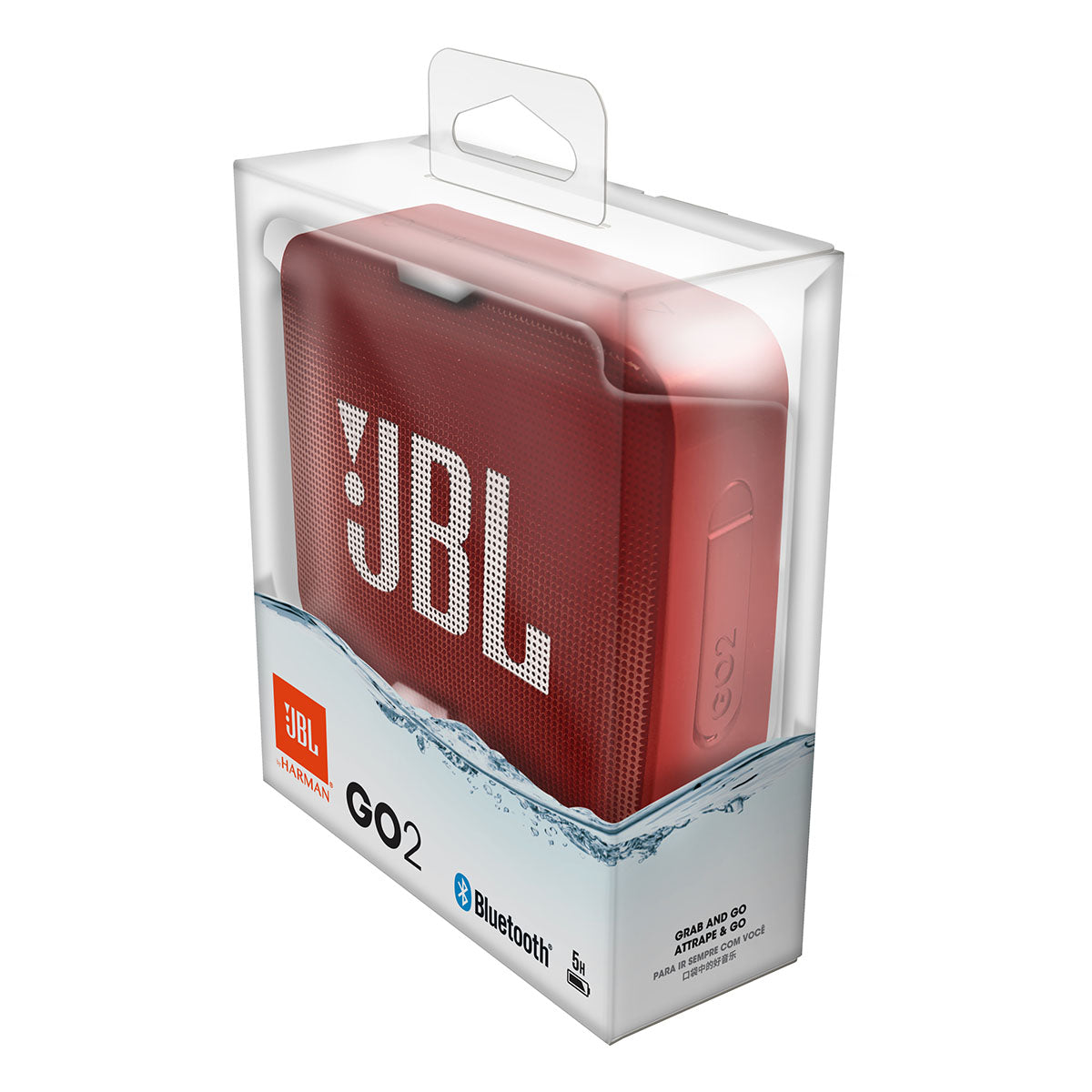 JBL Go 2 Bluetooth Portable Speaker - Red