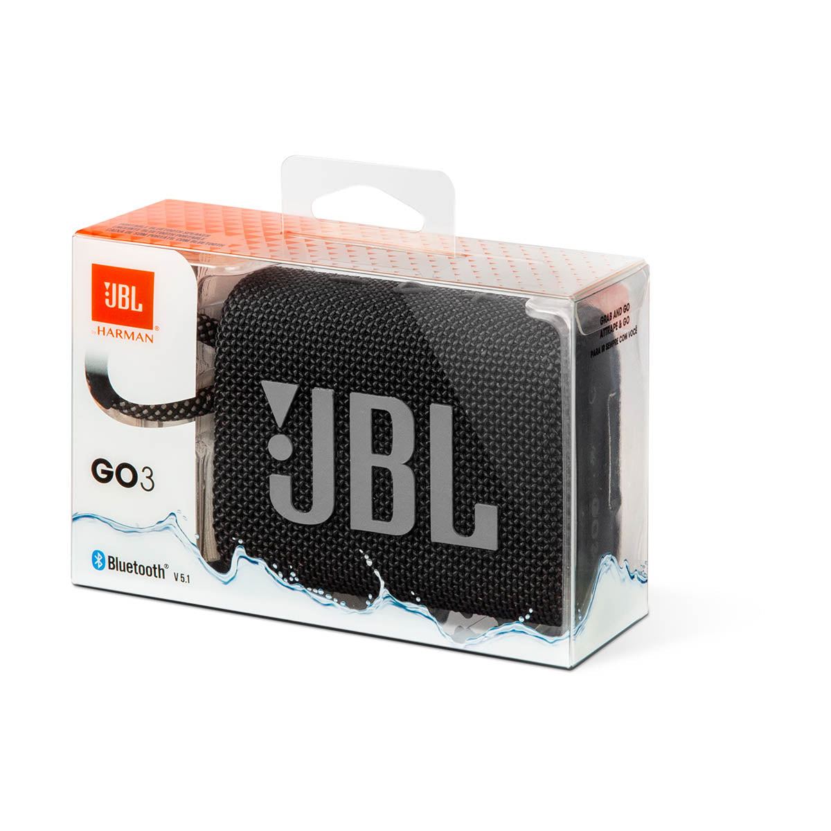 JBL Go 3 Portable Bluetooth Speaker - Black